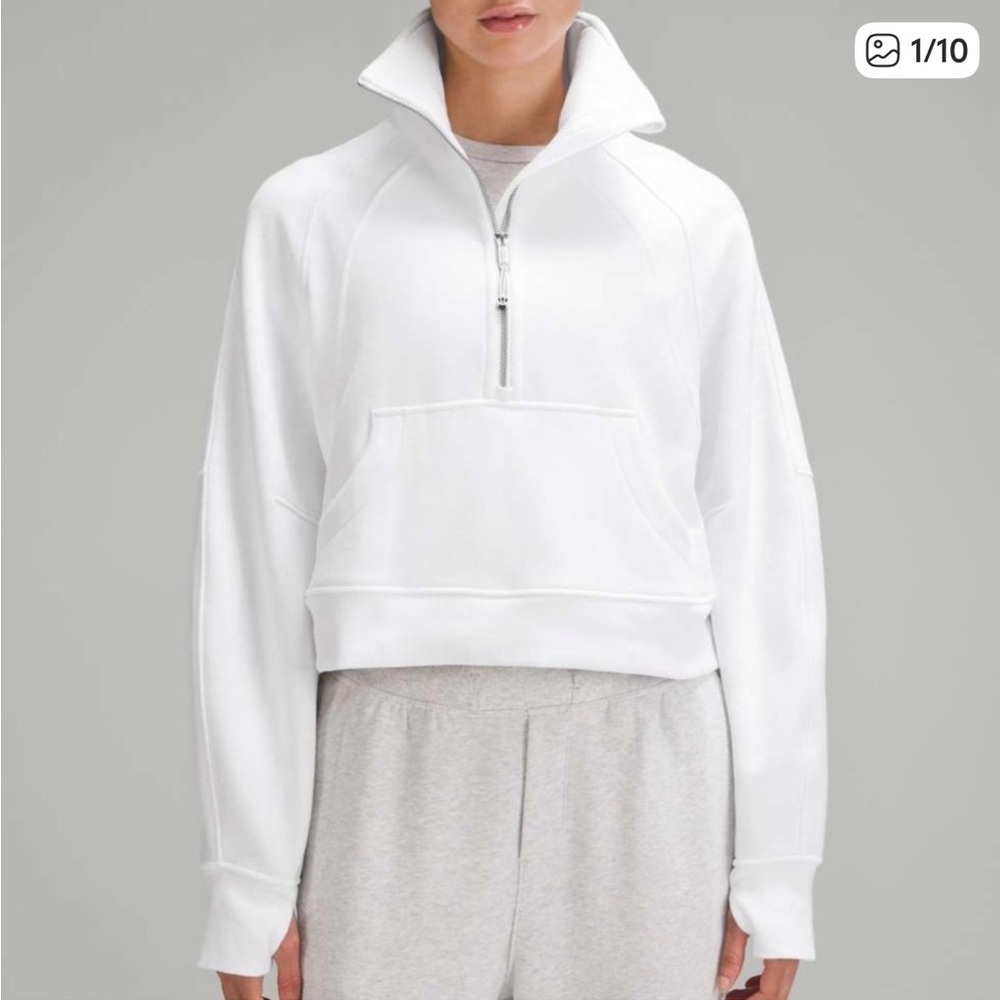 Lululemon crop scuba sweatshirt quarter zip